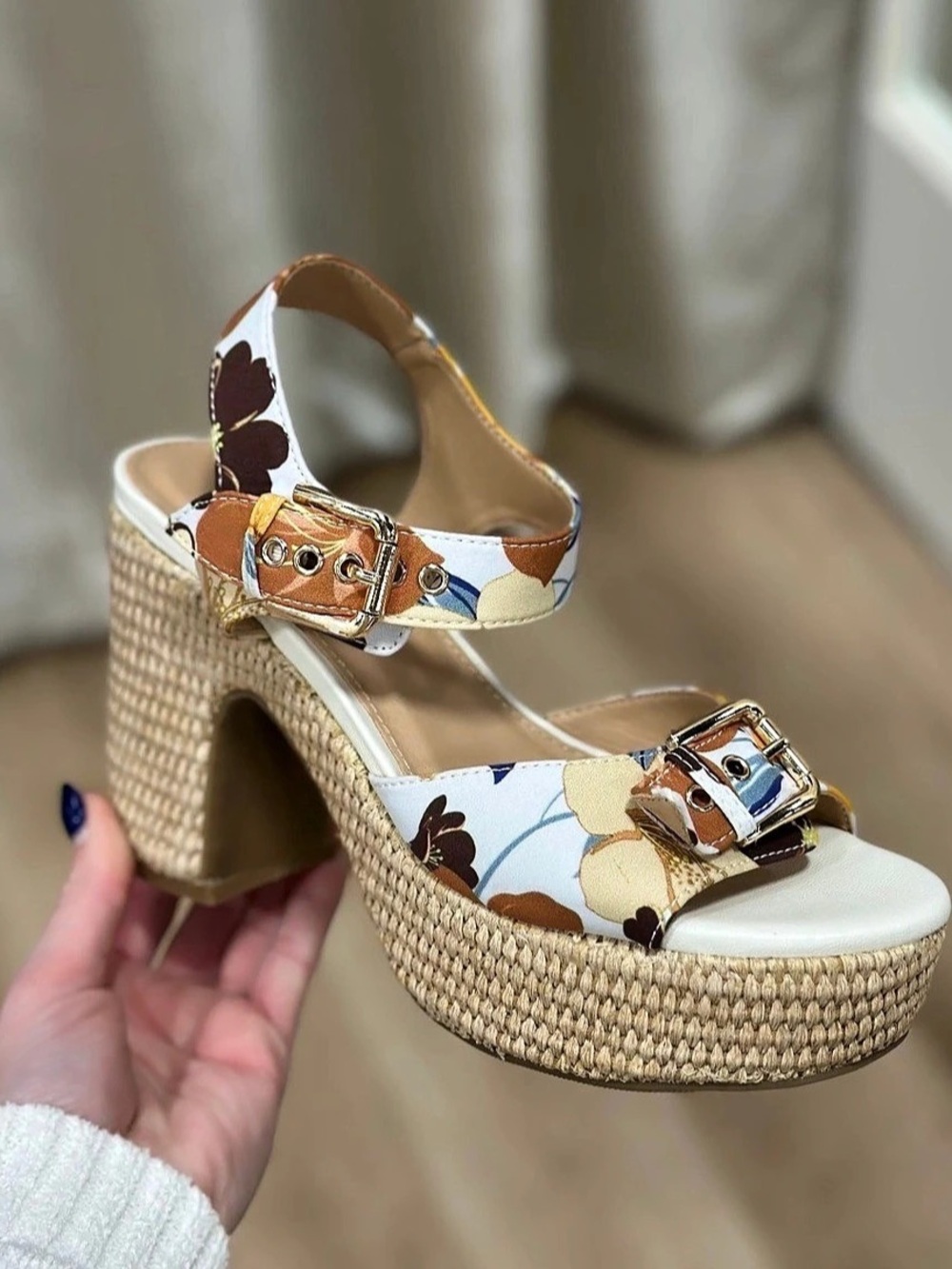 Corkys Daddy's Money Platform Sandal Hibiscus